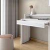 Image 1: Bureau extensible 99 x 90 x 35 cm blanc