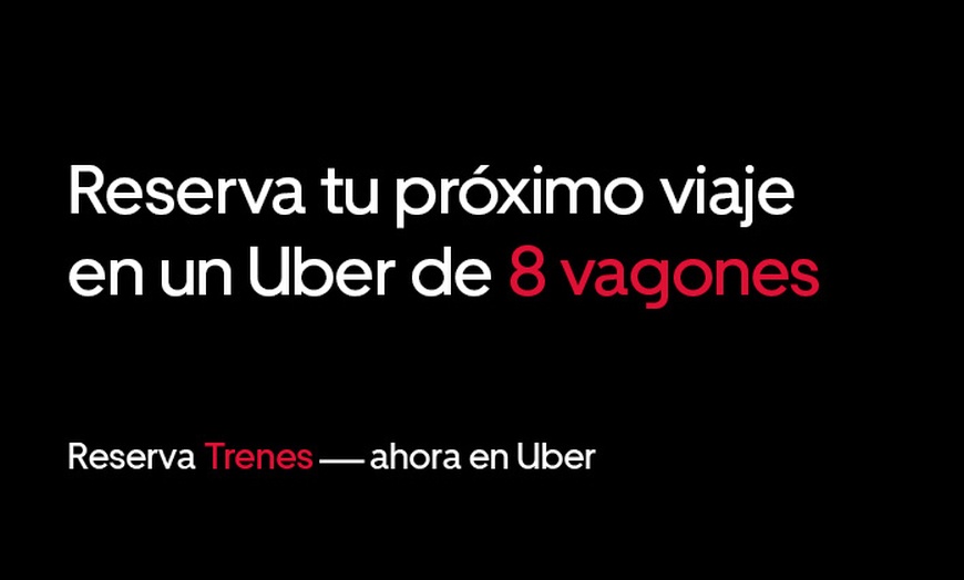Image 3: Descuento de 8 € para la compra de tu próximo billete de tren en Uber