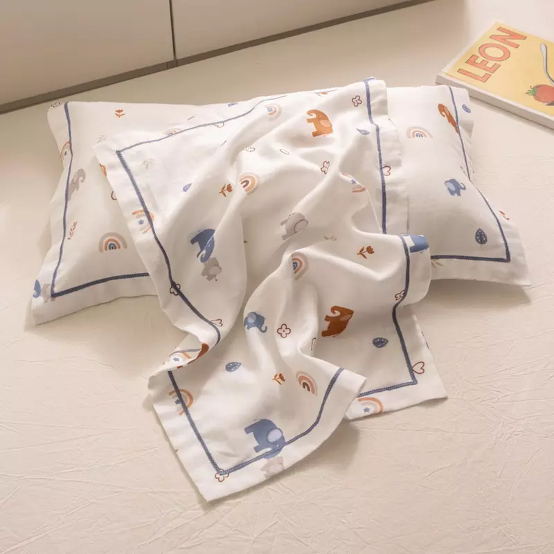 Breathable Pure Cotton Kids Pillowcase Pair