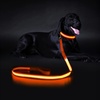 Image 4: Safety Luminous LED Dog Light Up Collar Night Glow Adjustable Collar with Leash