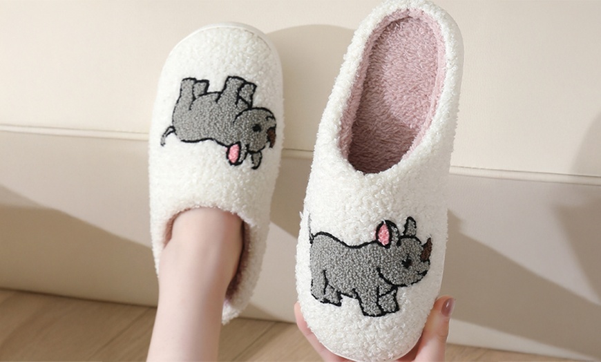 Image 19: Pet-Themed Holiday Slippers