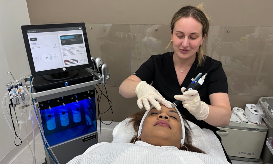 Image 1: Get HydraFacial MD and LED Therapy or Diamond Glow Facial Sessions!