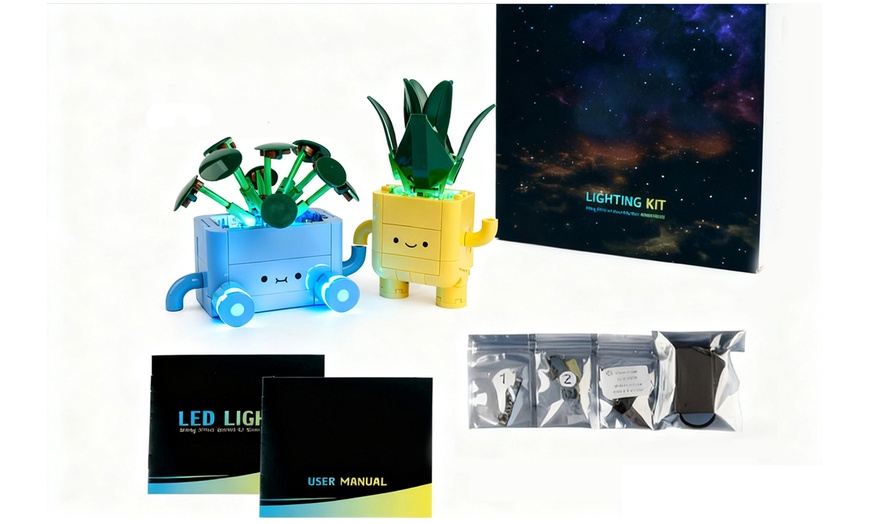 Image 4: Kit de lumière LED conçu pour la série LEGO© Happy Plants