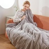 Image 8: Fleece Weighted Blanket for Adults in Various Colours and Sizes