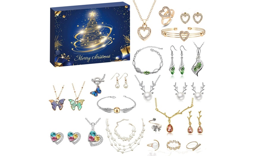 Image 4: Calendrier de l'Avent contenant 24 pièces de bijoux