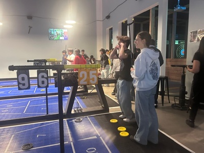 60-Minute Shuffleboard Deck Lane Rental (Up to 4 per Lane) - Get Axed - Lincoln