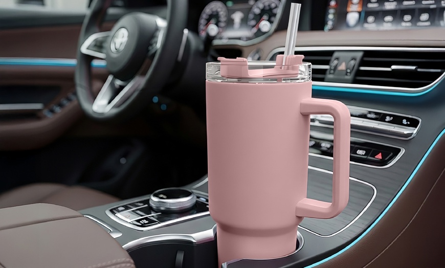 Image 12: Borraccia termica con cannuccia da 1200 ml