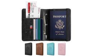 RFID Multi-function Passport Anti-theft Anti-scanning Wallet Passport Holder