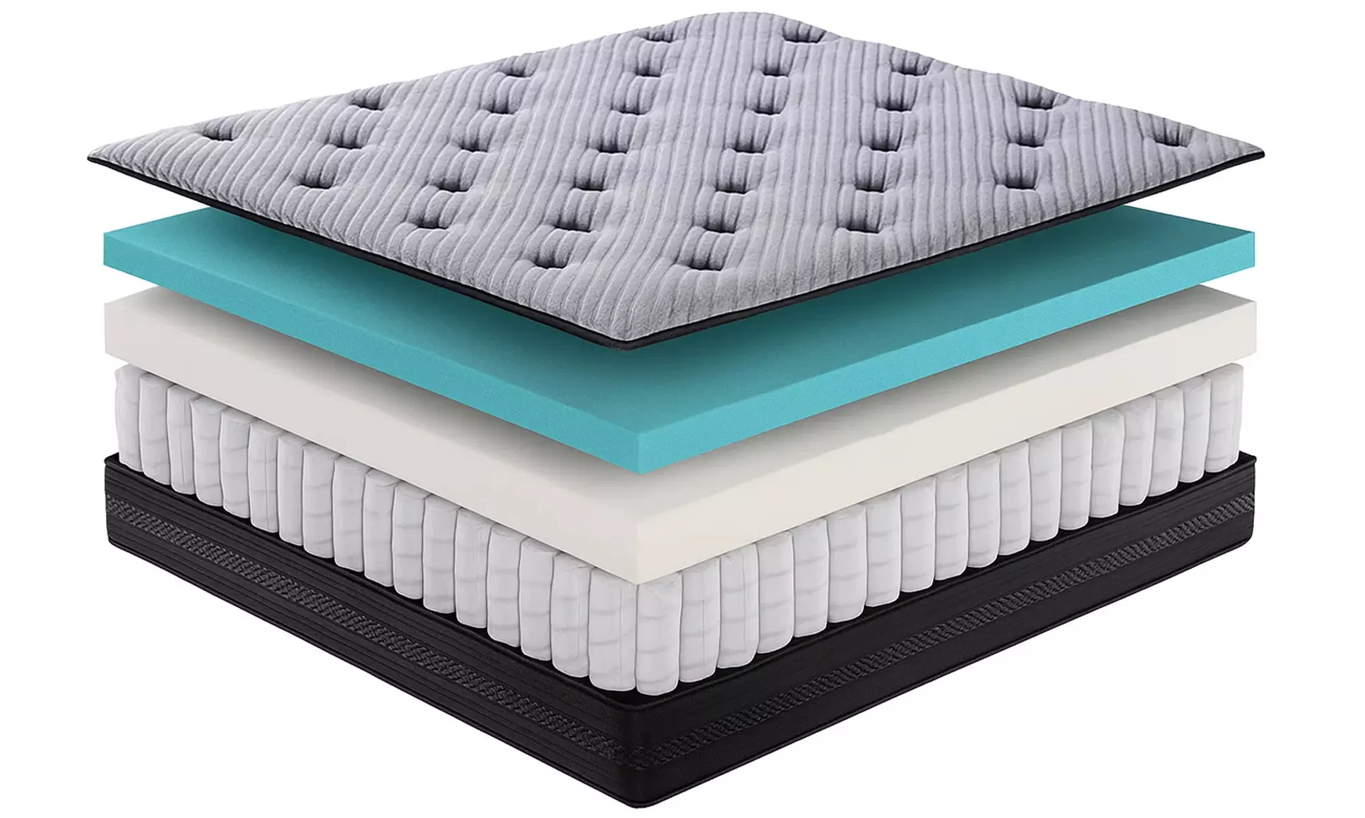 Matelas nuage à mémoire de forme et ressorts ensachés