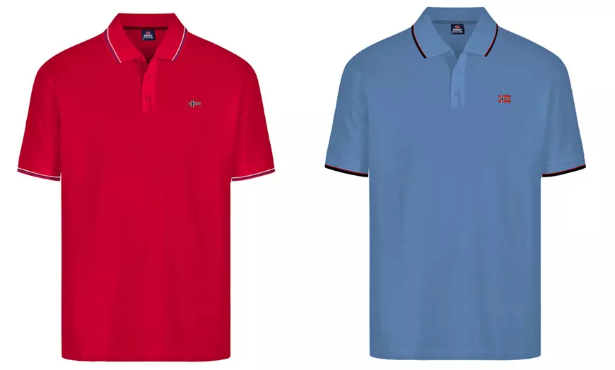 Image 7: Set di 2 polo da uomo Norway