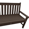 Image 6: Wood Effect Garden Bench in Dark Grey or Walnut