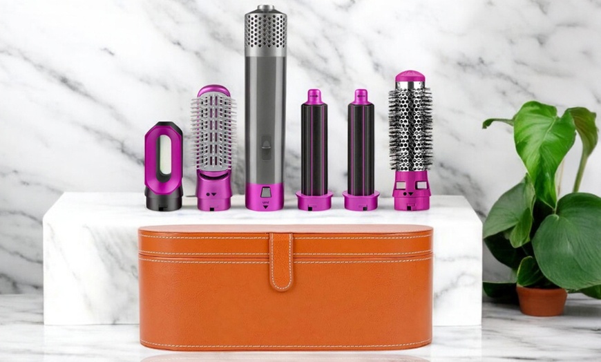 Image 1: Cepillo secador y moldeador del cabello multifunción con 5 apliques
