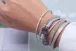Bracelets multi-couches avec zircons cubiques, coloris au choix - Second Medium