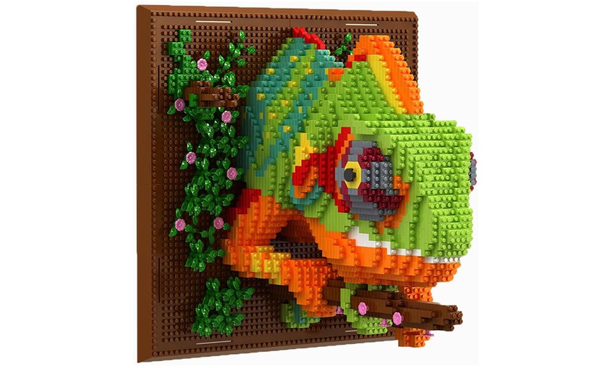 Image 3: Set di 2000 blocchi da costruzione 3D Wall Art Animal 