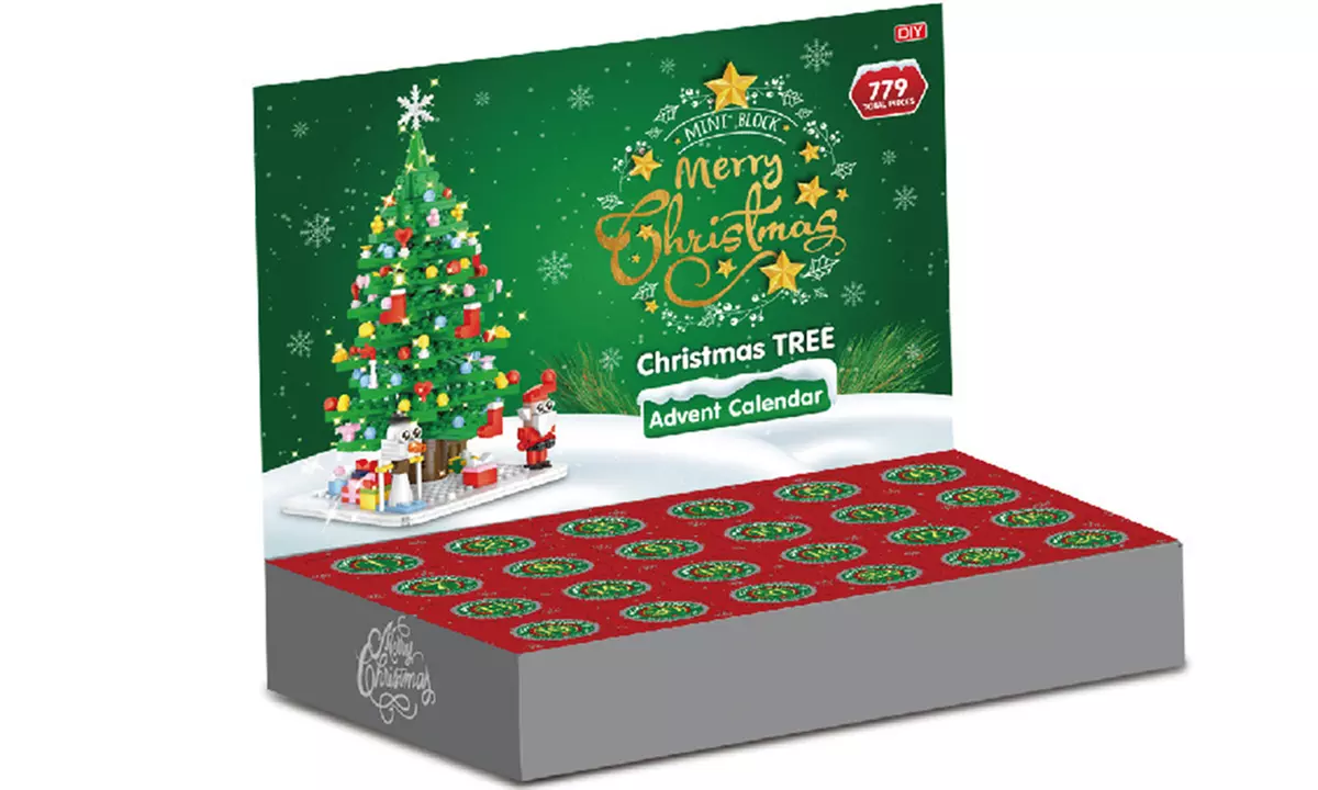 Weihnachtsbaum-Bauset-Adventskalender