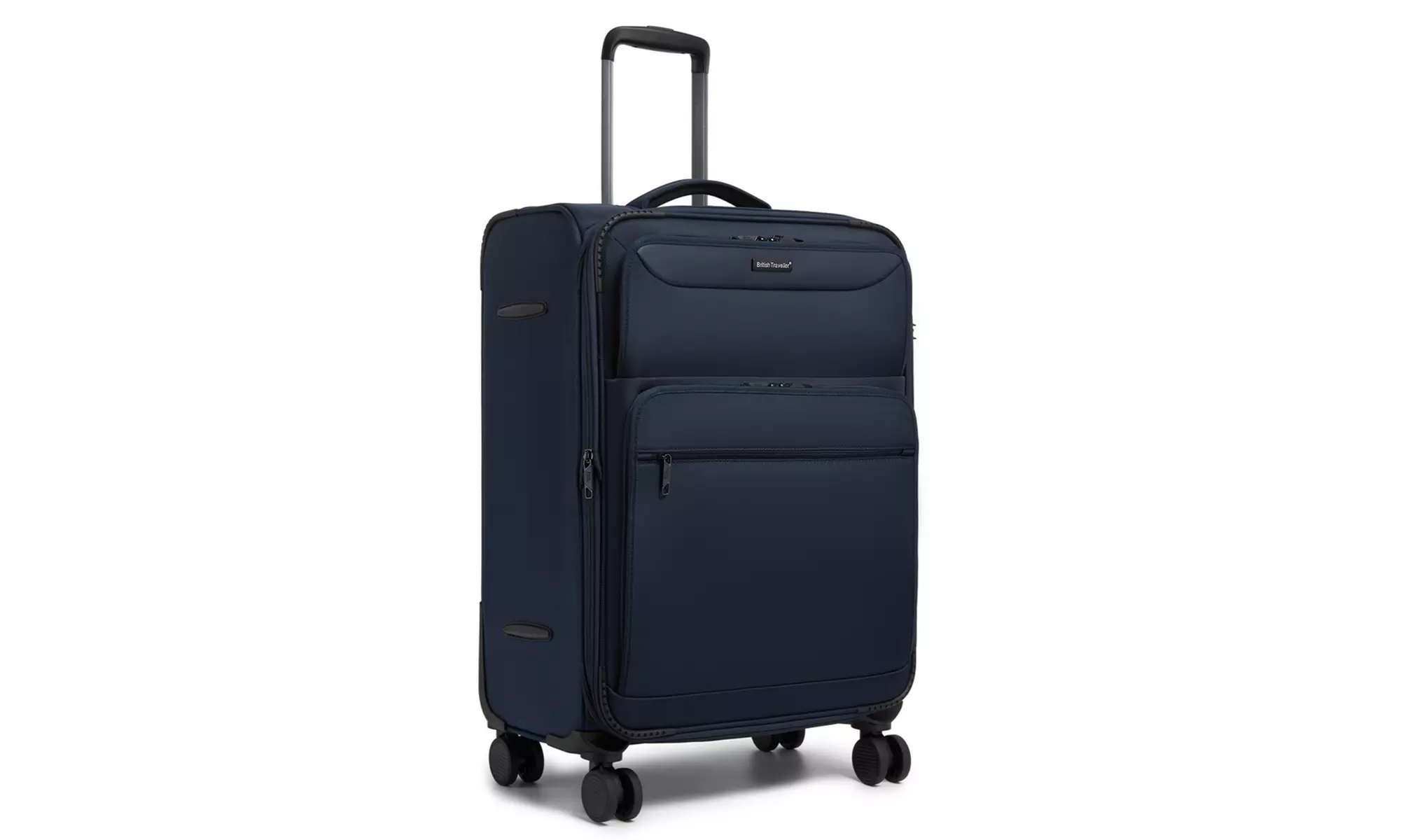 British Traveller Expander Suitcase with TSA Lock