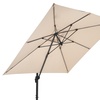 Image 10: Rotatable Square Cantilever Umbrella with Fillable Base