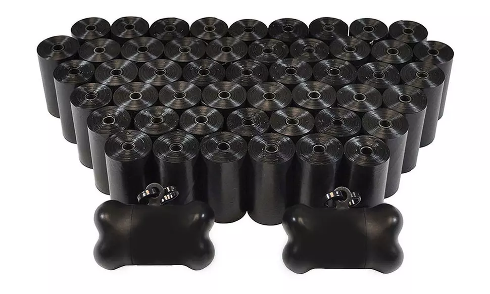 1,000 Waste Bags and 2 Dispensers For Pets