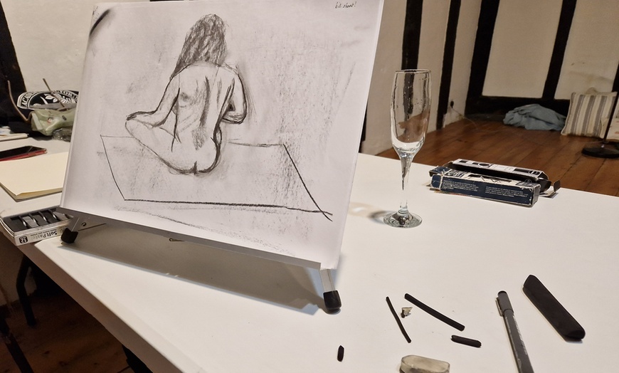 Image 3: Two-Hour Tutored Life Drawing Art Class for One or Two (Group Class)