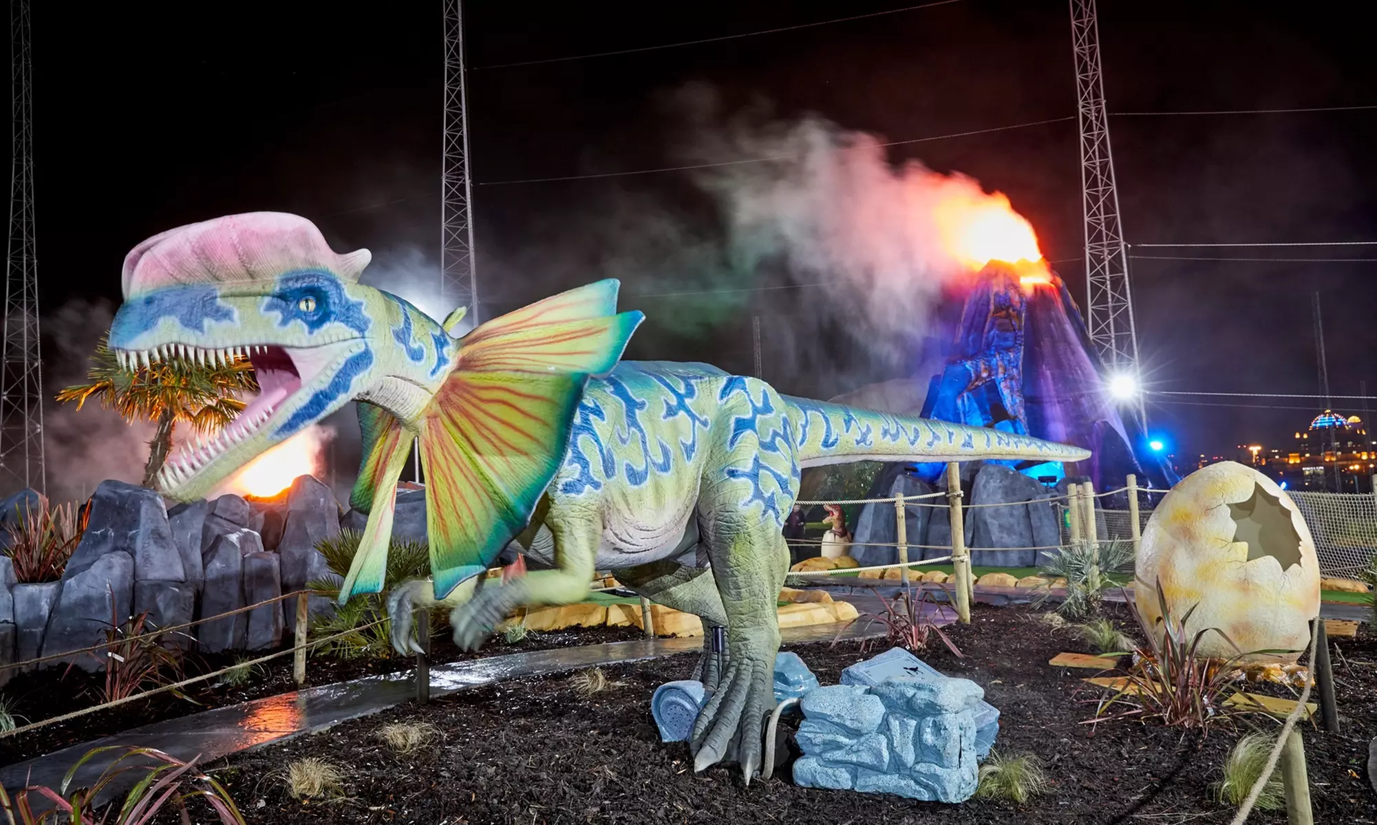 Adventure Golf Fun with Pizza and Drinks Included for Two