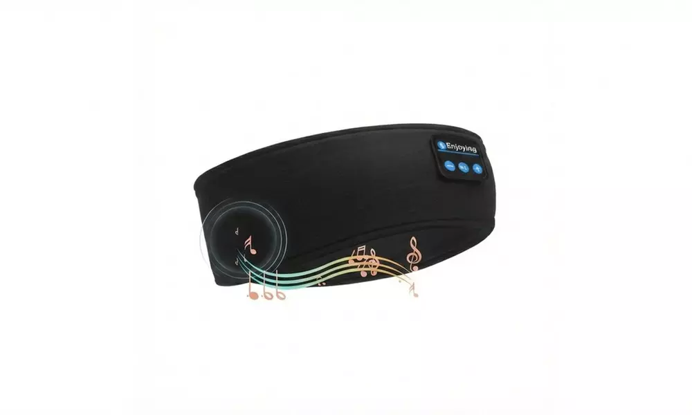 3-in-1: Schlafkopfhörer, Stirnband und Augenmaske