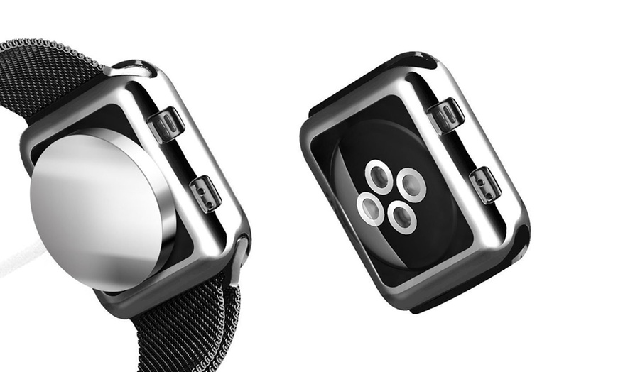 Image 5: Soft Flexible Anti-Scratch Resist Cover Protective Bumper Case for Apple Watch