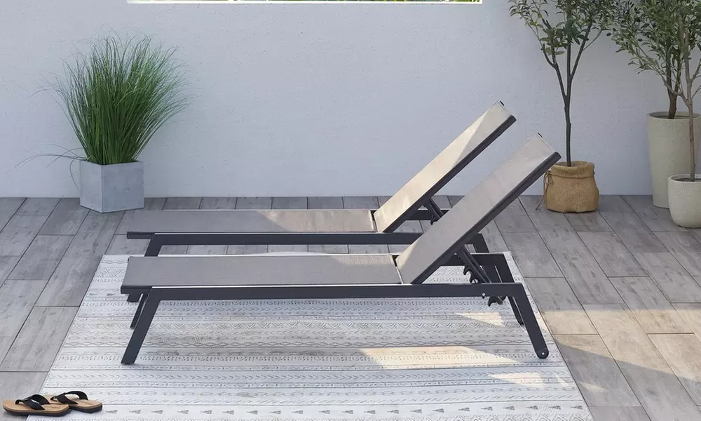 Lot de 2 transats Côté Lounge