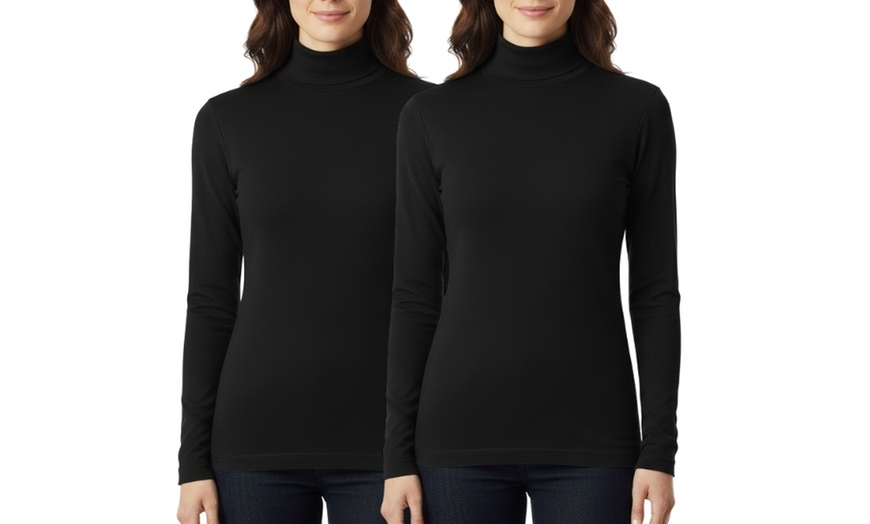 Image 4: Set di 2 maglie da donna lupetto o dolcevita Leable