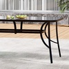 Image 18: Outdoor Rippled Tempered Glass Coffee Table with 4 Styles