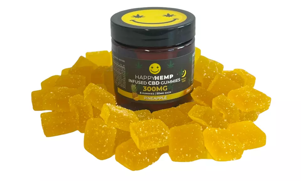 Happy Hemp Infused CBD Gummies for Sleep - Broad Spectrum CBD Gummies