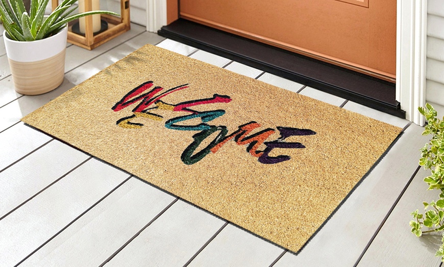 Image 60: Zerbino in cocco con retro antiscivolo