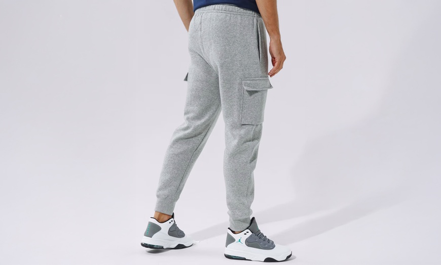 Image 4: Nike Sportswear Club Fleece Cargo Trousers - Black or Grey