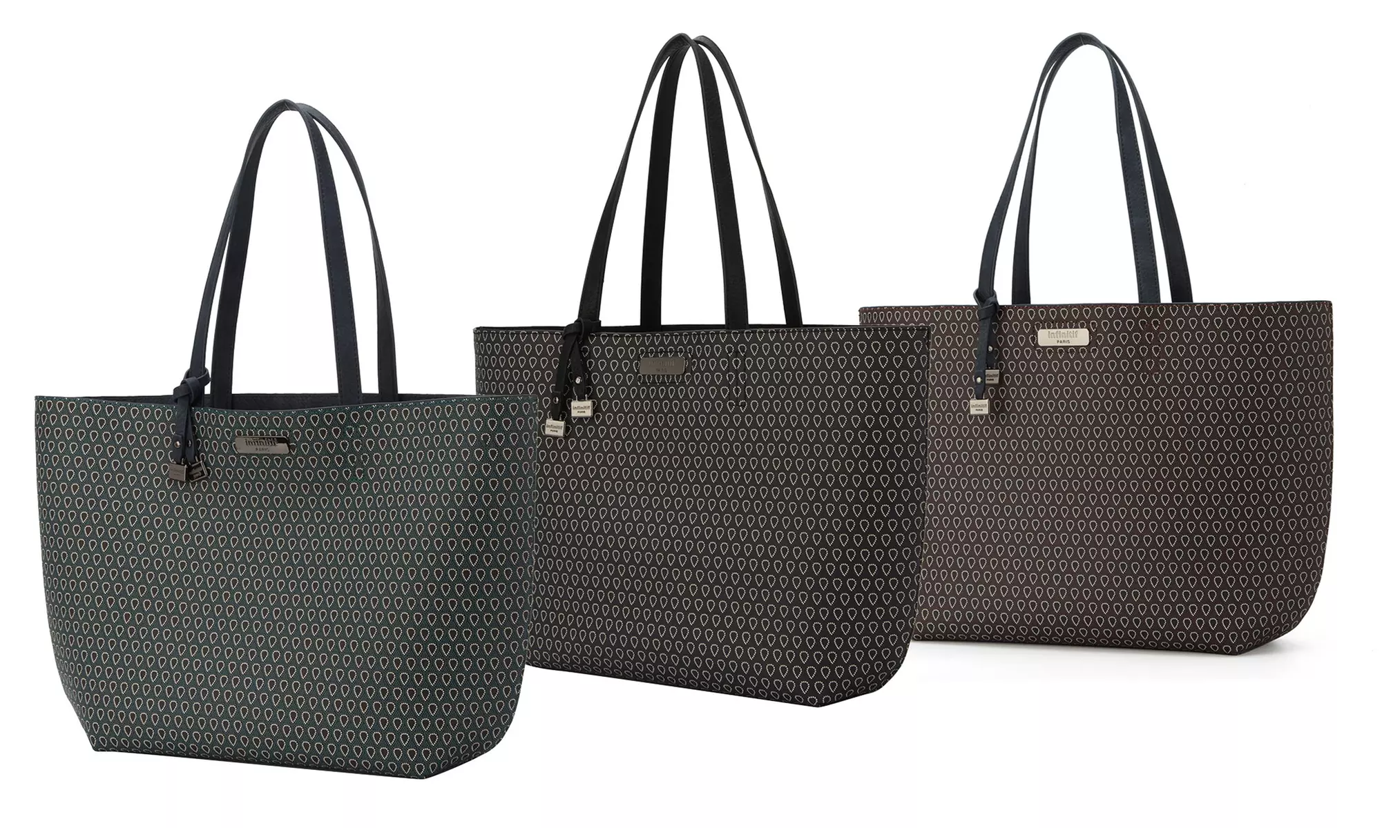 Sac cabas imprimé Infinitif Paris en simili cuir - Primary Image