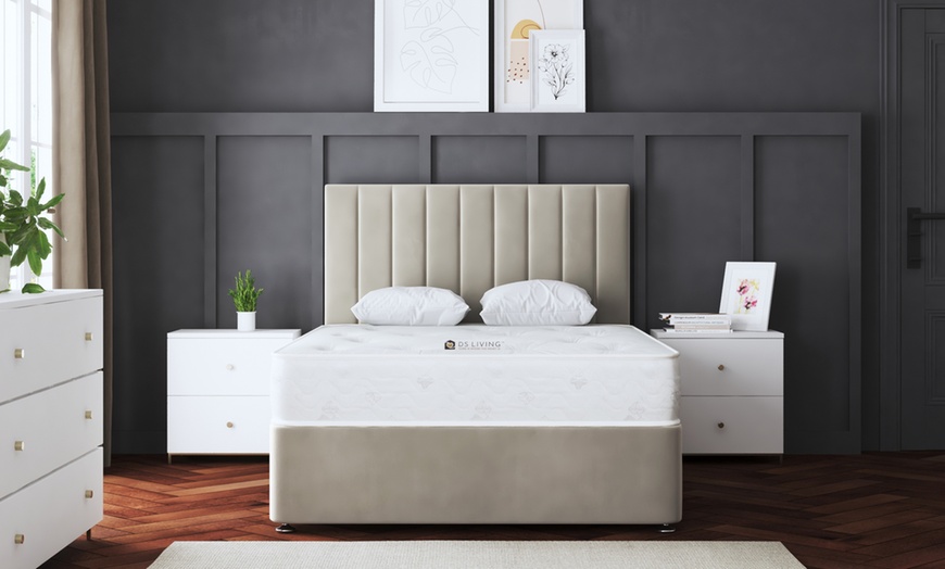 Image 4: Amelia Panel Divan Bed with Optional 2 or 4 Drawers