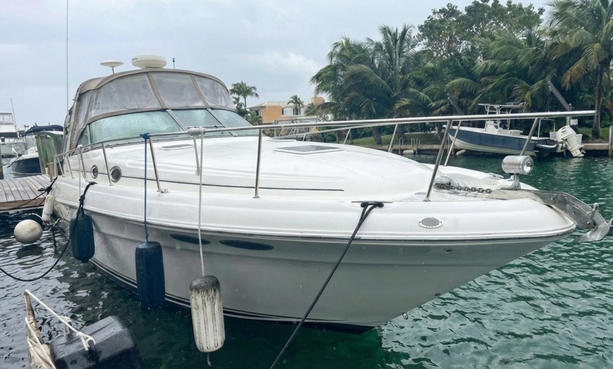 Image 3: Two, Three, or Four-Hr 36 FT Boat Rental up to Ten People Along Miami
