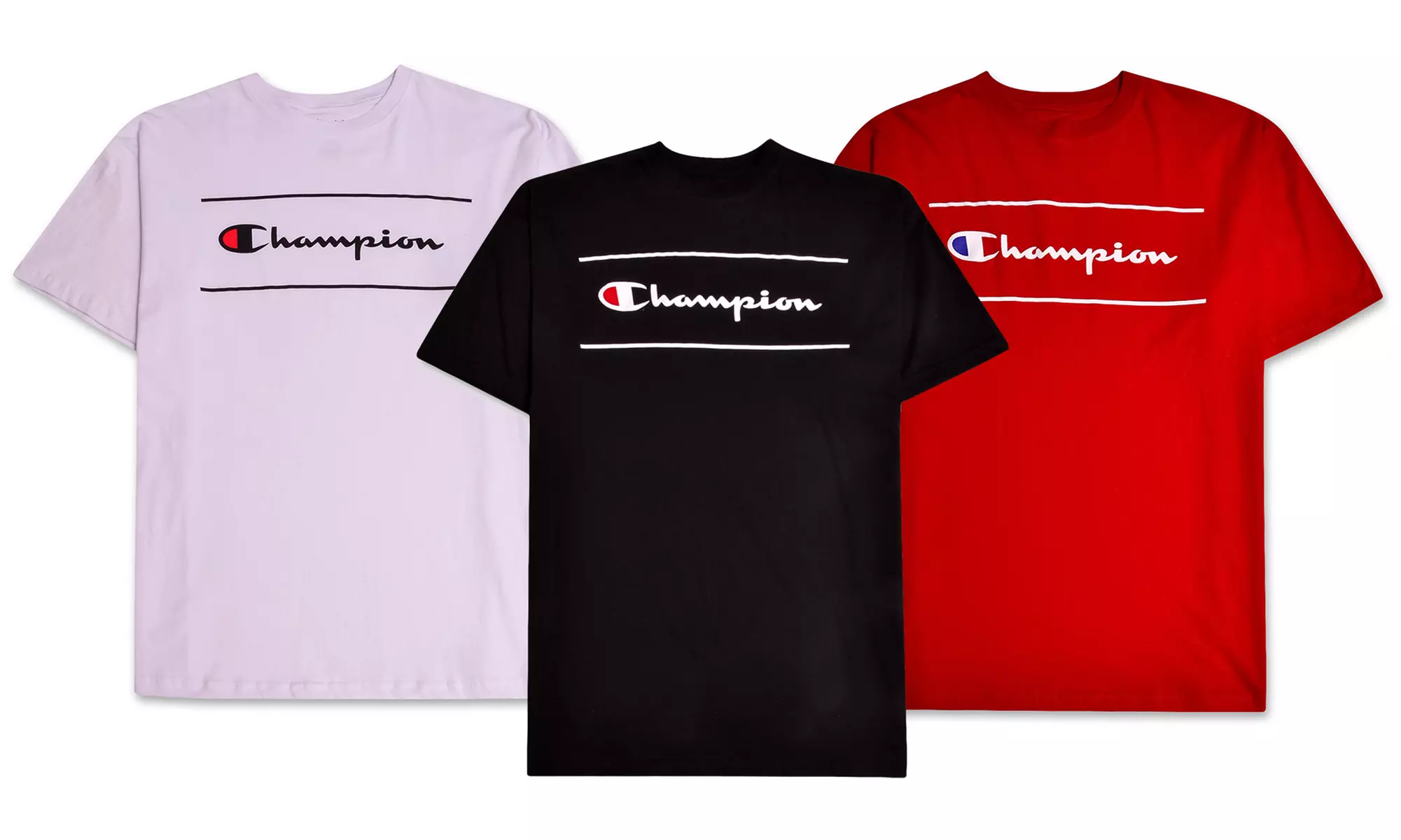 Champion Men's Big and Tall Short-Sleeve Classic Logo Frame Tee (2XL–4XLT) - Primary Image