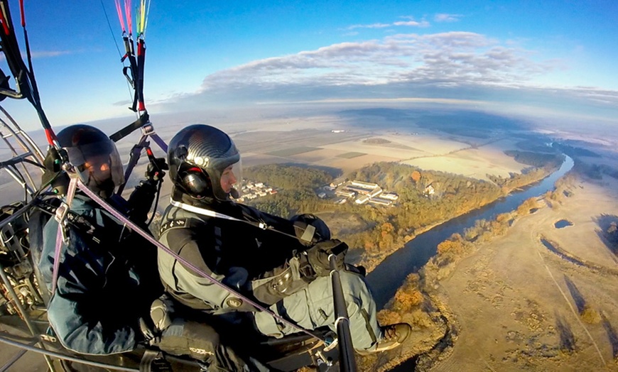 Image 2: Lot widokowy motoparalotnią w tandemie i wideofilmowanie