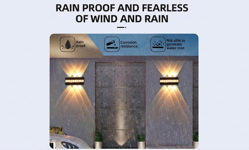 Image 2: ABS Outdoor Water-resistant Wall Lamp