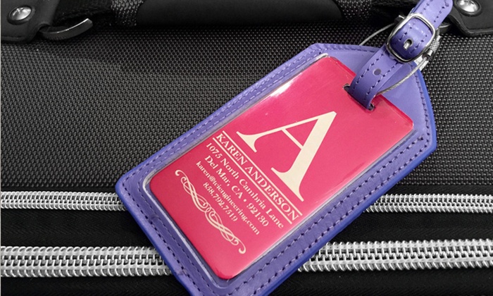 personalized aluminum luggage tags