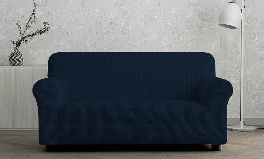 Image 12: Elastische stoel- of bankhoes 'Leslie'