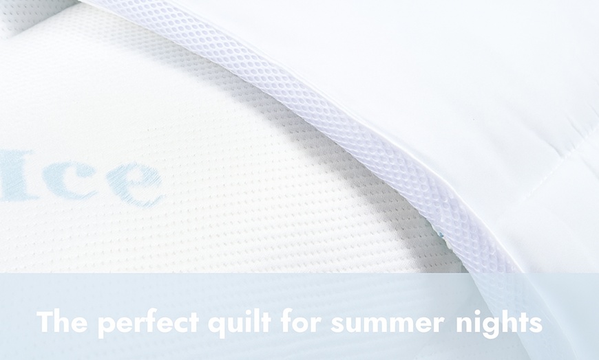 Image 3: Sampur Sommer Bettdecke 100% Mikrofaser mit kühlenden Ice Cool Fasern