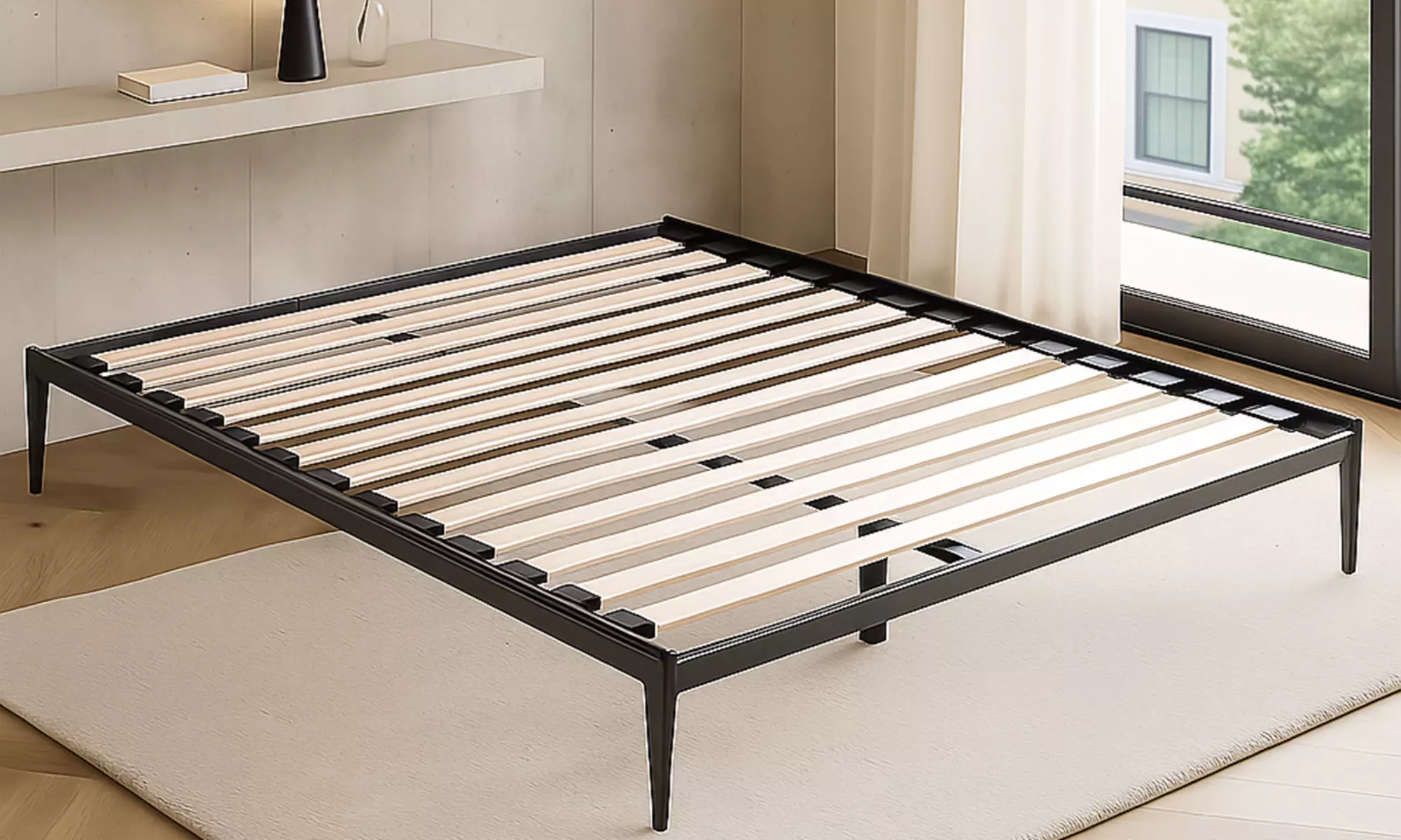 Metallbett im Industriestil - Loft-Kollektion