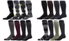 Dr. Motion Men's Graduated Support Knee-High Compression Socks (4 Pairs)