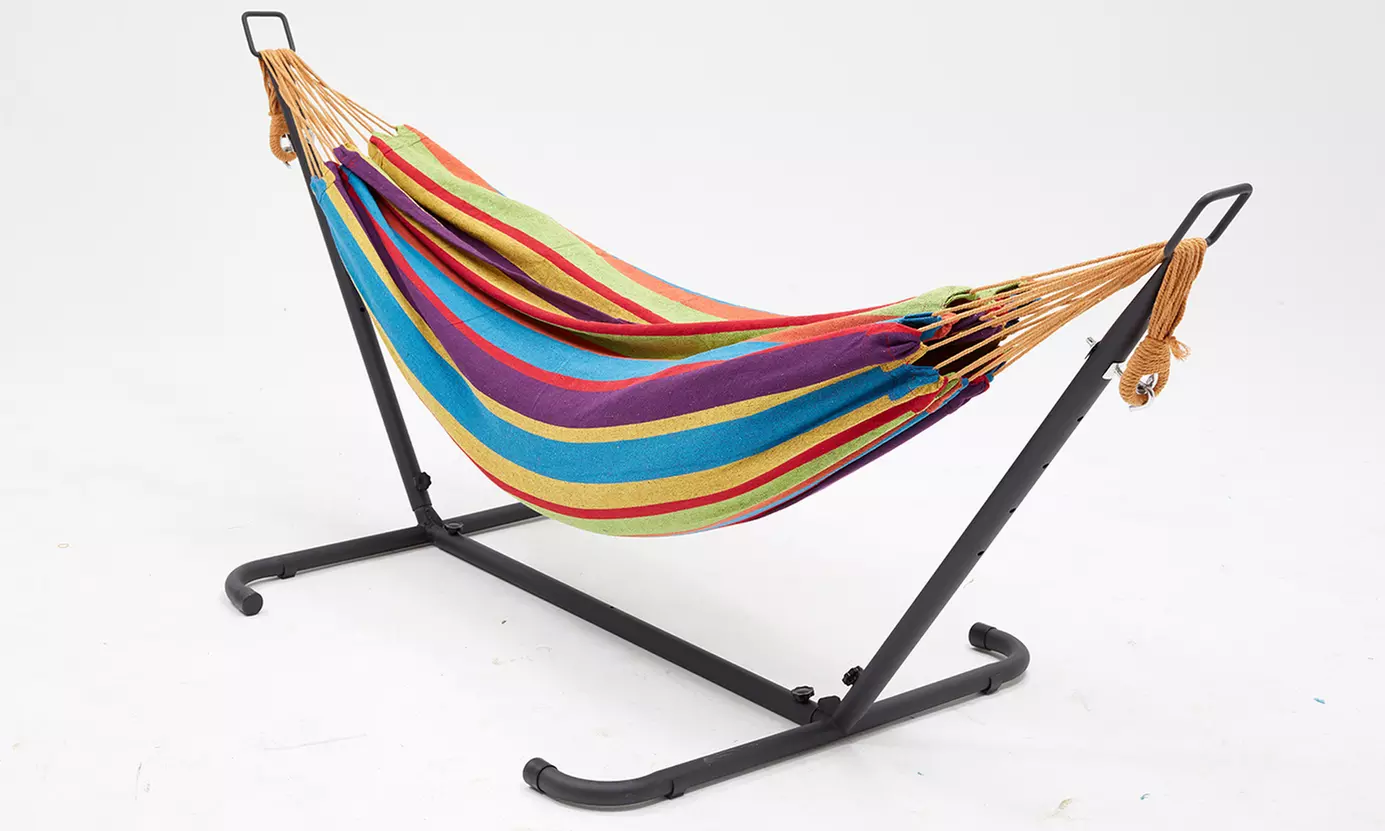 Hamac en toile Kocoon avec support "Saguedo"