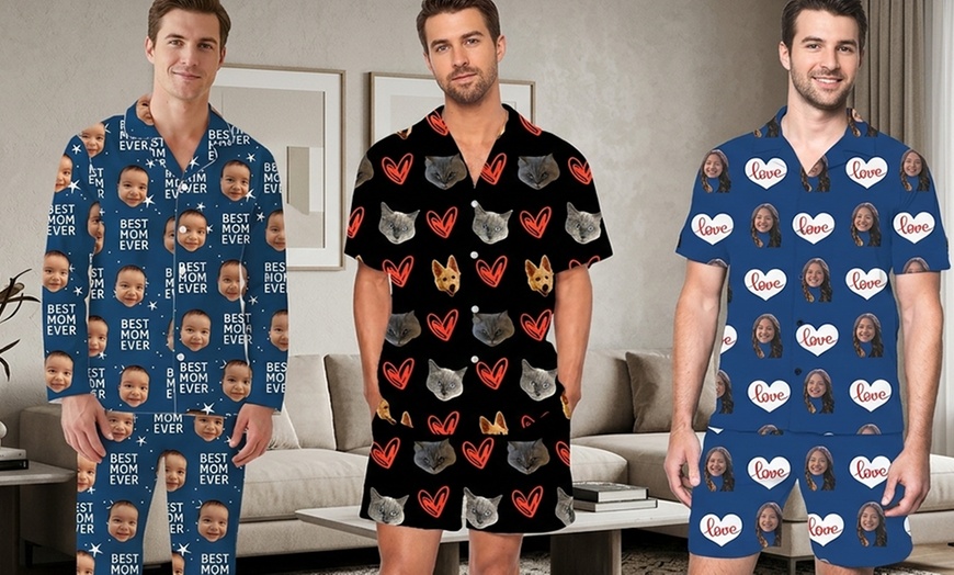 Image 15: Custom Photo Pajama Set from Justyling — Full or Half Set