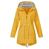 Image 8: Water-resistant Hooded Longline Raincoat