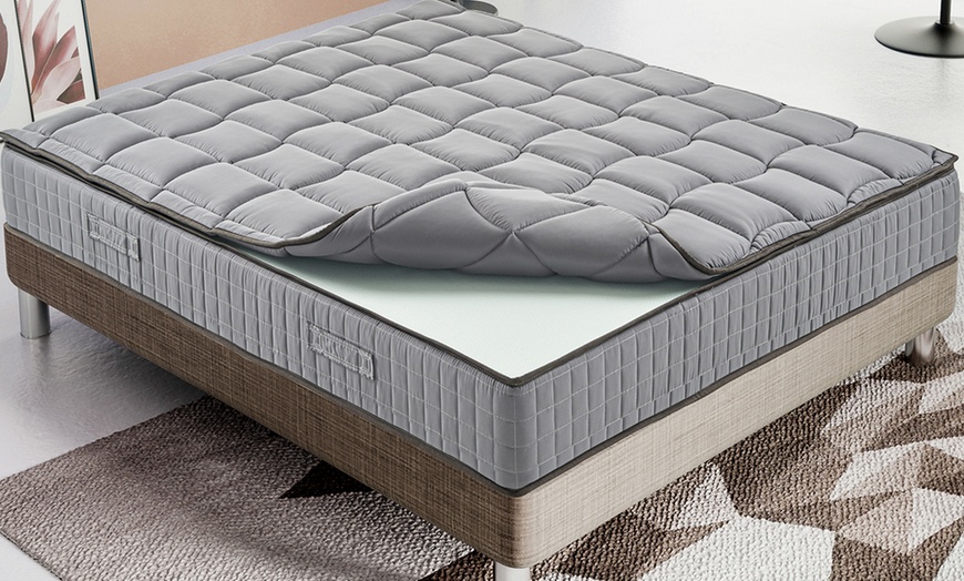 Image 2: Materasso con molle ortopediche con topper in memory foam