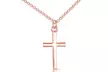 Collier avec pendentif croix, coloris au choix, Philip Jones - Second Medium