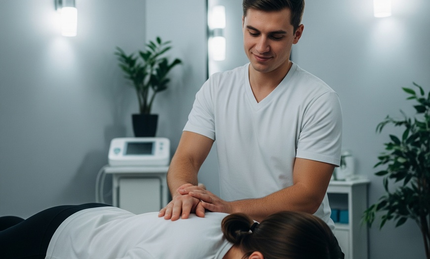 Image 2: Relax with 45-, 60-, or 90-Min Massage & Chiropractic Consultation 