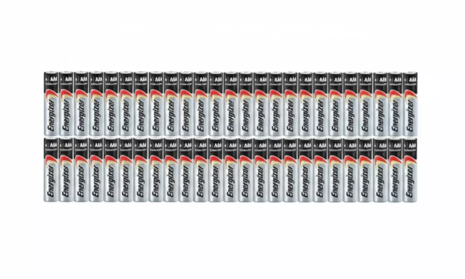 50-Pack Energizer Max AA or AAA Alkaline Batteries, Long-Lasting Power
